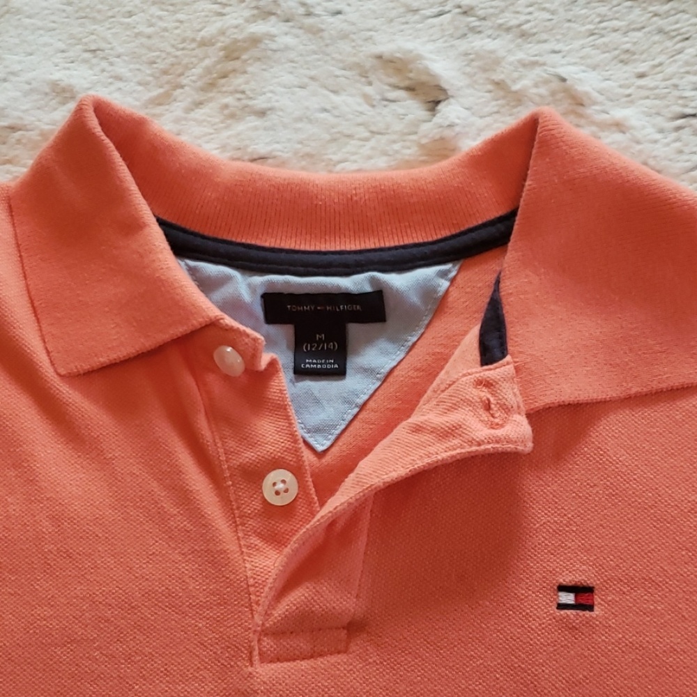 Tommy Hilfiger light orange polo